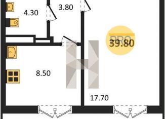 Продаю 1-ком. квартиру, 39.8 м2, Воронежская область, бульвар 70 лет Победы, 5