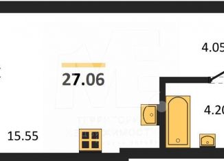 Продажа квартиры студии, 27.1 м2, Калининградская область