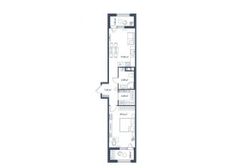 Продается 1-комнатная квартира, 57.5 м2, Санкт-Петербург, Московский район