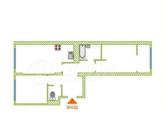 Продажа 2-ком. квартиры, 60.2 м2, Тюмень, улица братьев Бондаревых, 1