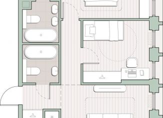 Продается двухкомнатная квартира, 60.8 м2, Москва, метро Кунцевская