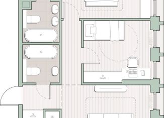 Продается 2-комнатная квартира, 60.8 м2, Москва, метро Молодёжная