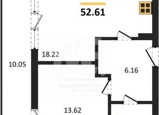 Продаю 1-комнатную квартиру, 52.6 м2, Светлогорск, улица Нахимова