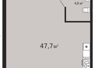 Продается 1-комнатная квартира, 47.7 м2, Ульяновская область, проспект Ленинского Комсомола, 57А