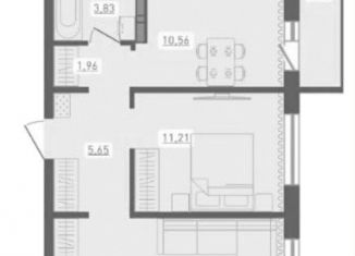 Продаю 2-ком. квартиру, 52.1 м2, Новосибирск, улица Забалуева, с9, Ленинский район