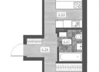 Продам 2-комнатную квартиру, 48.8 м2, Новосибирск, Ленинский район, улица Забалуева, с10