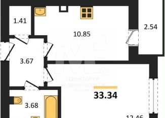 Продаю 1-комнатную квартиру, 33.3 м2, Калининградская область