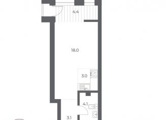 Продается квартира студия, 30.4 м2, Новосибирск