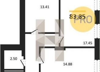 Продается 3-ком. квартира, 83.8 м2, Воронеж, улица 9 Января, 68Л