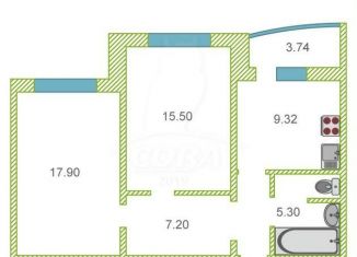 Продажа 2-ком. квартиры, 58.8 м2, Тюмень, улица Константина Посьета, 5