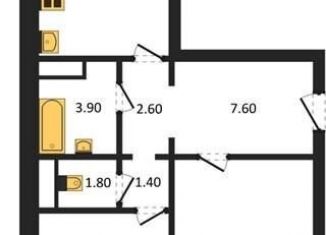 Продаю двухкомнатную квартиру, 65.1 м2, Воронеж, улица Шишкова, 140Б/6