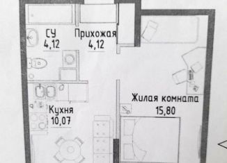 Продам 1-комнатную квартиру, 36.4 м2, Екатеринбург, ЖК Зеленая Горка, Тюльпановая улица, 11