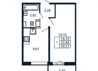 Продаю 1-ком. квартиру, 37 м2, Мурино, Ручьёвский проспект, 20