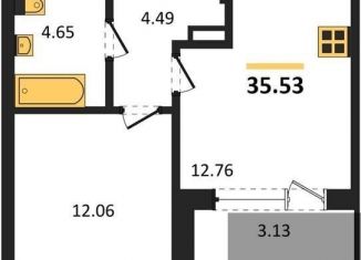 Продам однокомнатную квартиру, 35.5 м2, Воронеж, Левобережный район