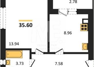 Продается 1-ком. квартира, 35.6 м2, Калининградская область, Крейсерская улица, 13к1