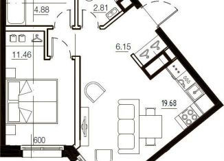 1-ком. квартира на продажу, 45 м2, Санкт-Петербург, метро Новочеркасская, улица Стахановцев, 1