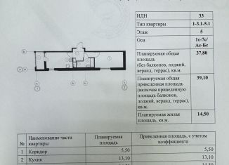 Продажа 1-ком. квартиры, 39 м2, Омская область, микрорайон Зелёная Река, 7