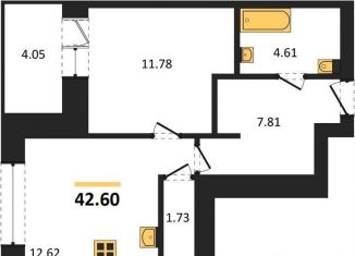 Продается 1-ком. квартира, 42.6 м2, Воронежская область