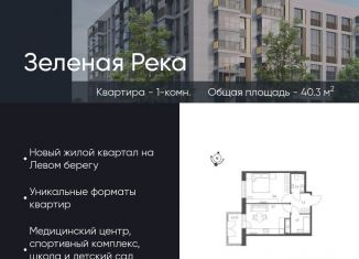 Продам 1-комнатную квартиру, 40.3 м2, Омская область, микрорайон Зелёная Река, 14