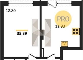 Продам 1-ком. квартиру, 35.4 м2, Воронеж, Коминтерновский район, Московский проспект, 66