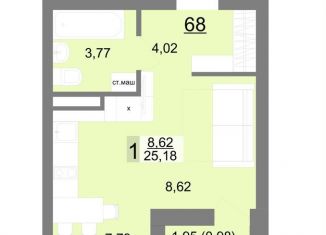 Продается квартира студия, 25.2 м2, Екатеринбург, Тенистая улица, 8с4