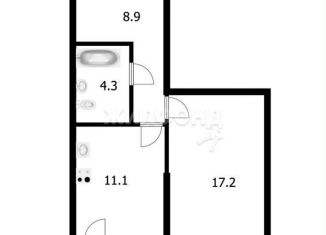 Продается 1-комнатная квартира, 41.6 м2, Новосибирск, метро Студенческая, Междуреченская улица, 3