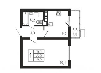 Продаю 1-ком. квартиру, 37.5 м2, деревня Пирогово, улица Ильинского, 4А