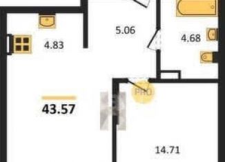 Продам двухкомнатную квартиру, 43.3 м2, Новосибирск, метро Золотая Нива, улица Королёва, 2