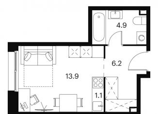 Продается квартира студия, 26.1 м2, Москва, Сигнальный проезд, 12, СВАО