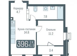 Продаю 1-ком. квартиру, 40.2 м2, Новосибирск, метро Студенческая