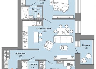 Продажа 3-комнатной квартиры, 67 м2, Киров, Ленинский район