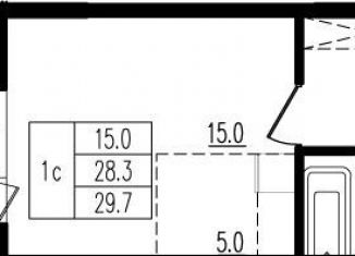 Продам квартиру студию, 29.8 м2, деревня Пирогово, улица Ильинского, 8