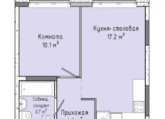 Однокомнатная квартира на продажу, 35 м2, Ижевск, ЖК Скандинавия, улица Ленина, 91/1