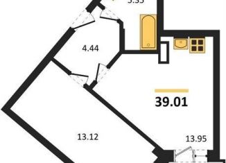 Продаю 1-комнатную квартиру, 39 м2, Воронеж, Электросигнальная улица, 9Ак2