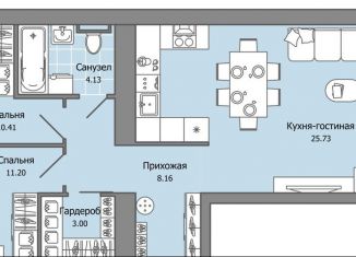 3-ком. квартира на продажу, 65 м2, село Первомайский, ЖК Знак