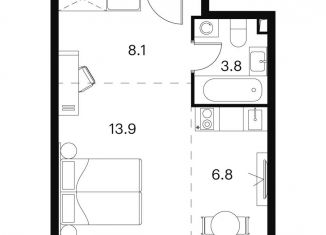 Продаю 1-ком. квартиру, 32.6 м2, Москва, Сигнальный проезд, 12, метро Отрадное