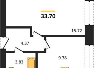 Продажа однокомнатной квартиры, 33.7 м2, Павловск