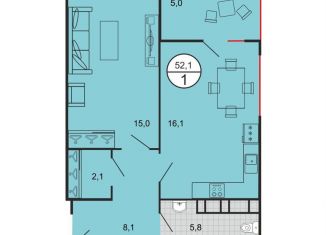 Продаю 1-ком. квартиру, 51 м2, Ставрополь, Ленинский район