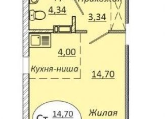 Продается квартира студия, 28.5 м2, Новосибирск, 2-я Воинская улица, 51, метро Золотая Нива