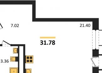 Продается квартира студия, 31.8 м2, Воронеж, набережная Чуева, 7