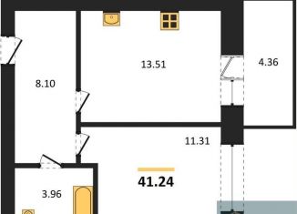 Продам однокомнатную квартиру, 41.2 м2, Павловск