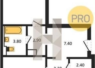 Продается двухкомнатная квартира, 68.6 м2, Воронеж, улица Загоровского, 13к2, Центральный район