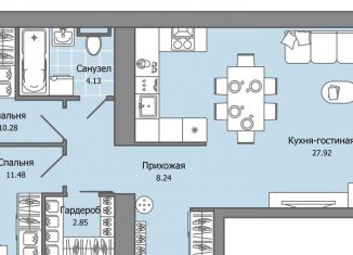 Продается 3-ком. квартира, 68 м2, село Первомайский, ЖК Знак