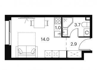 Продам квартиру студию, 21.6 м2, Москва, Сигнальный проезд, 12, СВАО