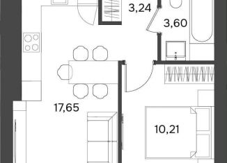 Продается 1-комнатная квартира, 35.4 м2, Ульяновская область