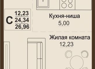 Квартира на продажу студия, 27 м2, Челябинская область