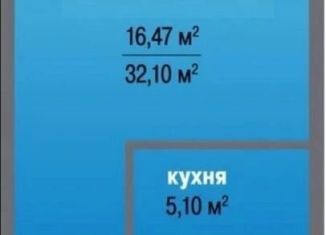 Квартира на продажу студия, 32.1 м2, Краснодар, микрорайон Завод Радиоизмерительных Приборов, улица имени Ф.И. Шаляпина, 30/1к2