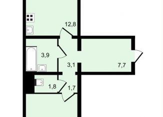 Продам 1-комнатную квартиру, 49.5 м2, Воронежская область, улица Загоровского, 9/1