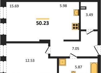 Продается однокомнатная квартира, 50.2 м2, Новосибирск, метро Речной вокзал, Ленинградская улица, 342