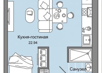 Продается квартира студия, 30 м2, Киров, Ленинский район